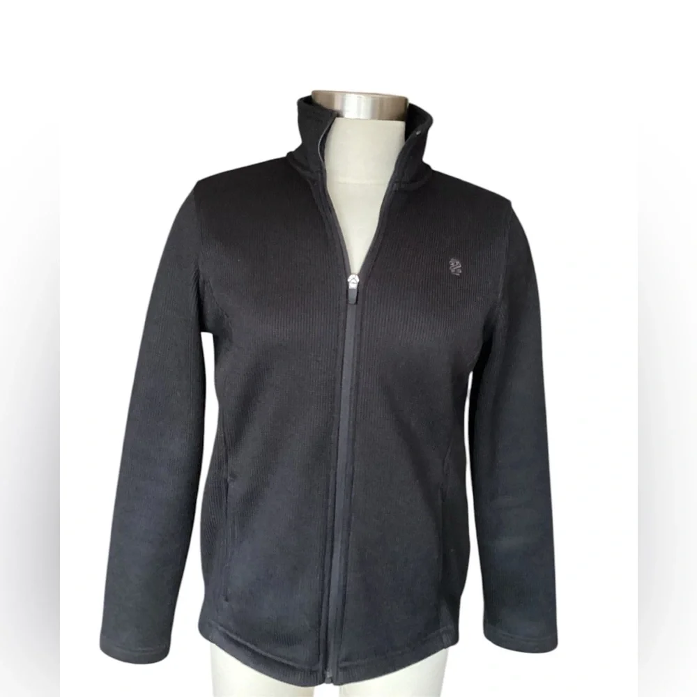 IZOD FLEECE-LINED WAFFLE WEAVE JACKET - Picture 1 of 9
